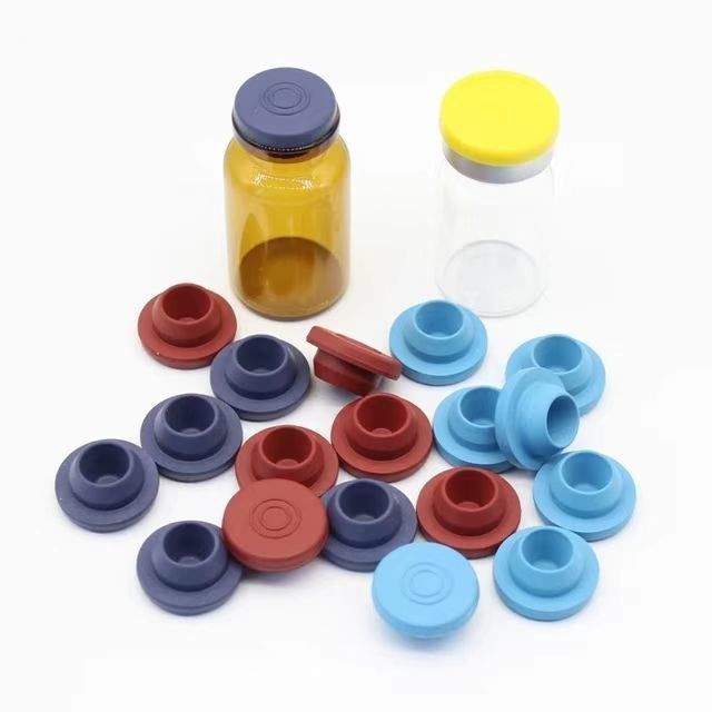Tự đông Khô thủy tinh tiêm Vial thủy tinh khối lượng lớn chai truyền sử dụng Bromobutyl Butyl Chlorobutyl cao su nút