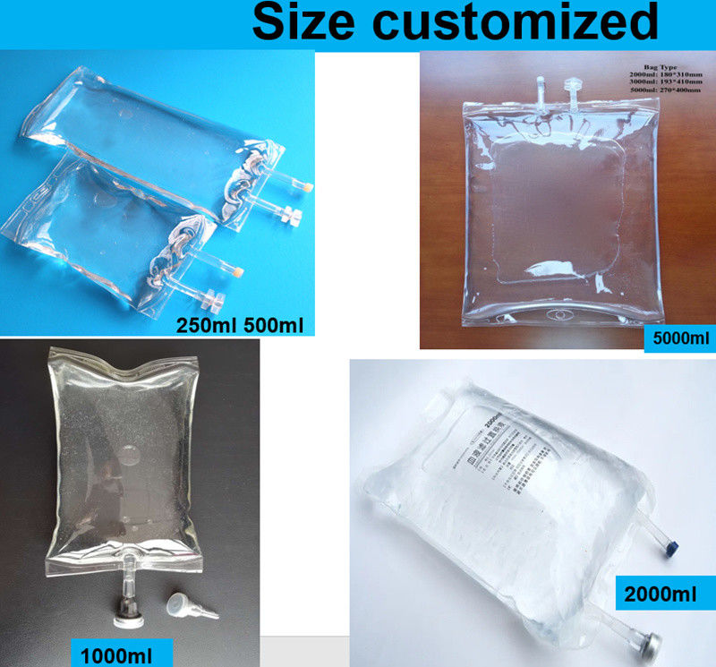 Khối truyền lớn 2000ml 3000ml 5000ml 7mm cho thú y PVC dùng một lần
