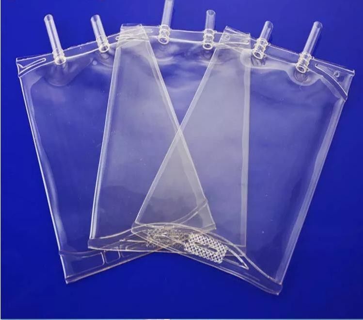 250ml 500ml 1000ml túi tiêm dùng một lần PVC y tế Khô trùng dung dịch muối IV dung dịch PVC túi tiêm