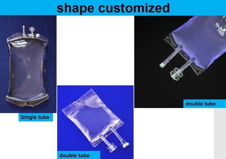 250ml 500ml 1000ml túi tiêm dùng một lần PVC y tế Khô trùng dung dịch muối IV dung dịch PVC túi tiêm