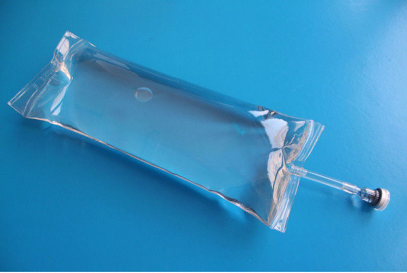 100ml 250ml 500ml Cổng đơn Cổng đôi PVC y tế Túi tiêm truyền IV rỗng có nút chặn Túi chất lỏng PVC iv
