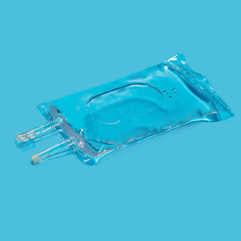 100ml 250ml 500ml Cổng đơn Cổng đôi PVC y tế Túi tiêm truyền IV rỗng có nút chặn Túi chất lỏng PVC iv