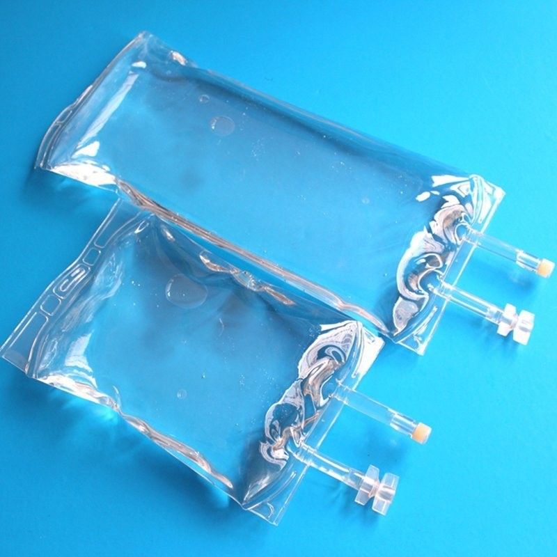 500ml 1000ml PVC Sterile IV Bags PVC IV Bag Một lần sử dụng Nhựa Bệnh viện Sterile Bags túi truyền