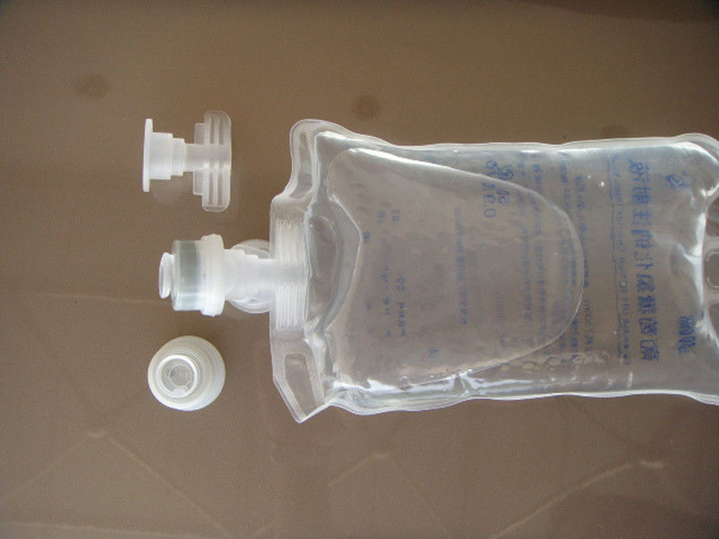 Thùng truyền đơn cổng 100ml 250ml 500ml 250ml nước vô trùng IV túi truyền không PVC với Euro Cap