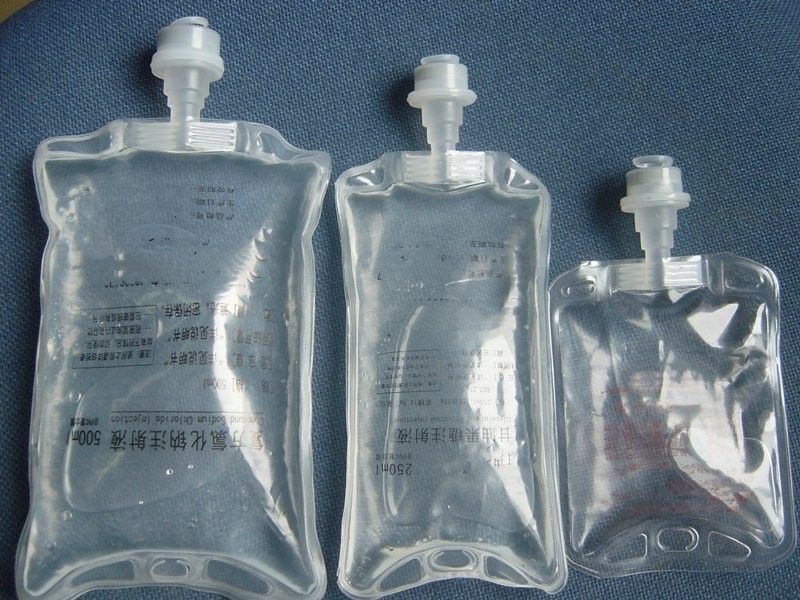 Phòng thí nghiệm Bệnh viện thú y 100ml 250ml Single Port Non PVC Medical Infusion Bag