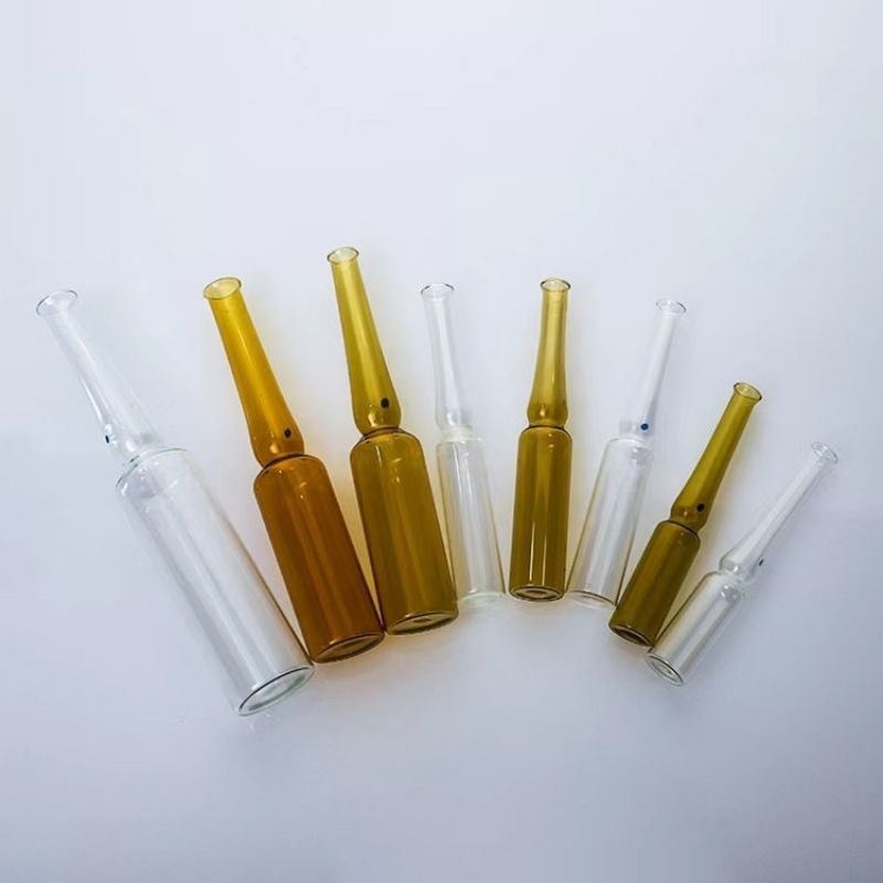 2ml 3ml 5ml 10ml 20ml tinh khiết kháng lão hóa làm sáng da serum Amber tiêm thủy tinh rỗng Ampules tiêm