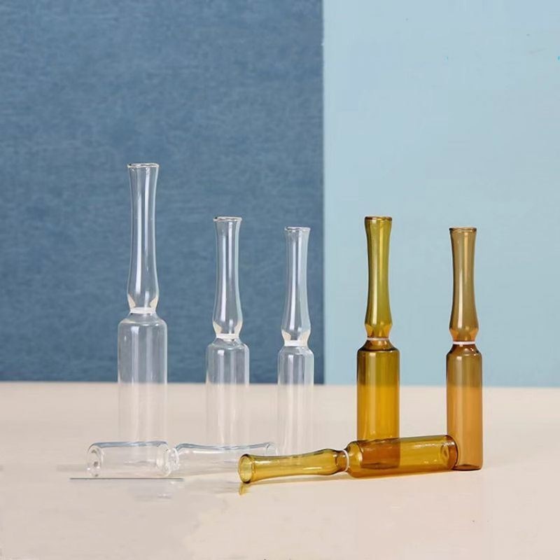 1ml 2ml 5ml Tiêu chuẩn ISO Tiêu chuẩn Trung Quốc Amber minh bạch USP Loại I Ampoule thủy tinh để tiêm thuốc