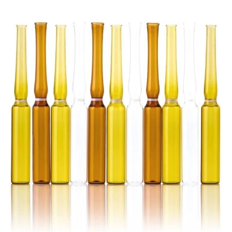 5ml 10ml 20ml Ampoule kính ống Amber trong suốt với vòng màu Break Ampoule kính Borosilicate trung tính y tế