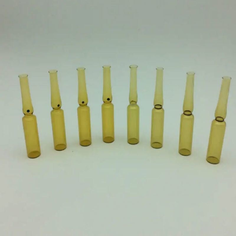 5ml 10ml 20ml Ampoule kính ống Amber trong suốt với vòng màu Break Ampoule kính Borosilicate trung tính y tế