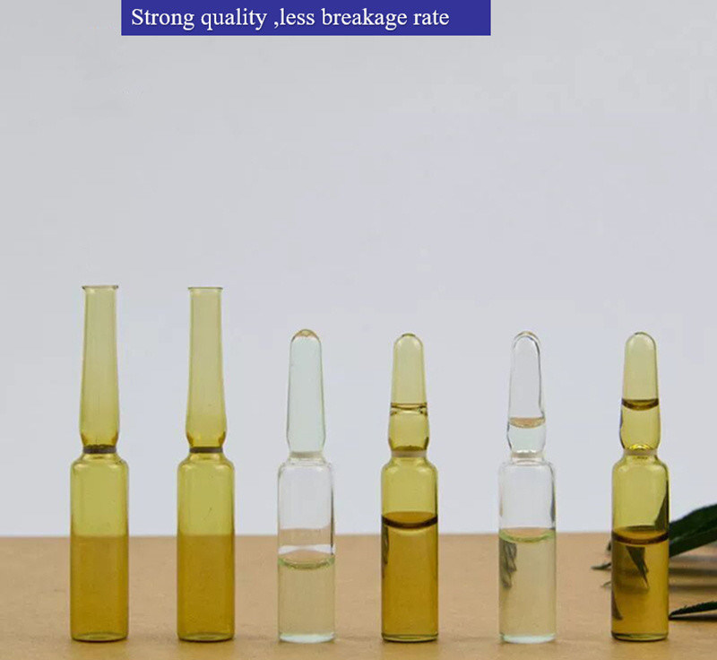 1ml 2ml 5ml 10ml YBB USP ampoule thủy tinh borosilicate rỗng để tiêm Ampoule thủy tinh Amber trong suốt cho Pharmac