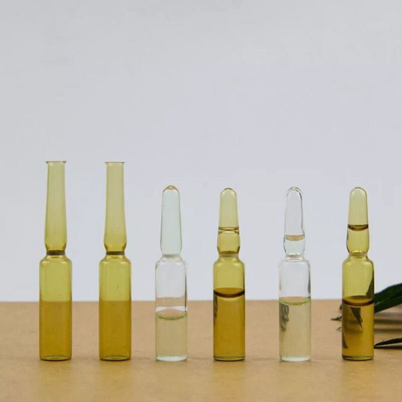 ISO tiêu chuẩn minh bạch Amber thuốc ampoule Vial loại C ampoule trống
