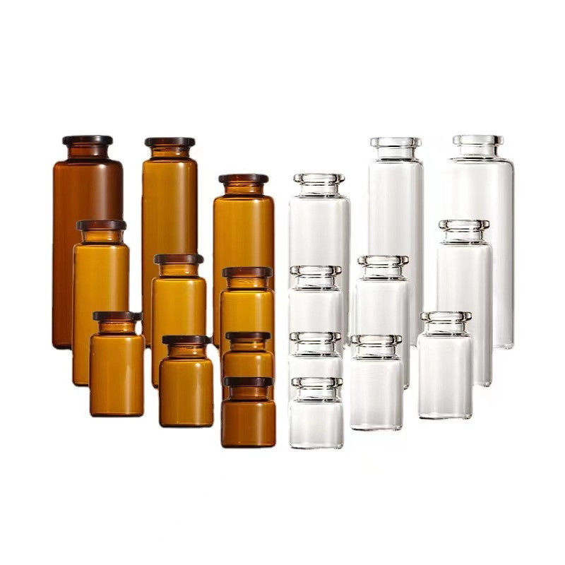 5ml 7ml 10ml Clear Amber Dược phẩm Amber Clear Injection Vials kính ống chai cho Vaccacine