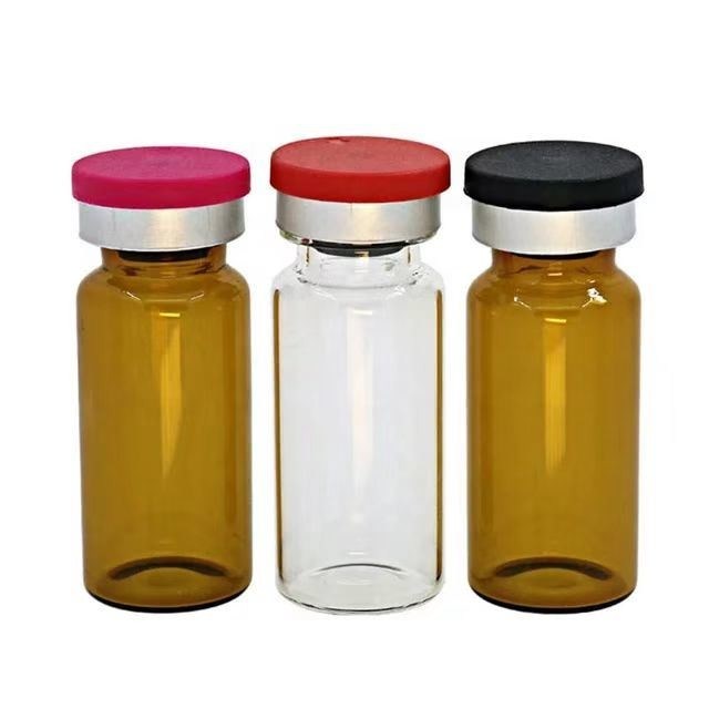 5ml 7ml 10ml Dược phẩm Hạch Amber Lyophilization ống nghiền đầu Vials thủy tinh với Flip off Cap