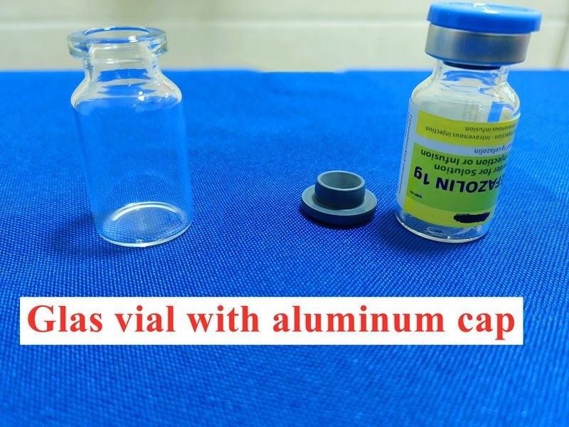 Borosilicate 18mm Clear Glass Vials With Caps USP Type Empty Glass Vial Các loại vial bằng thủy tinh trong
