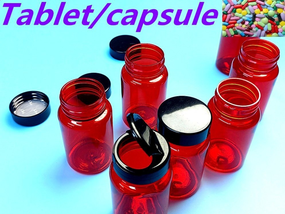 100ml 150ml chai thuốc PET Vitamin Capsule Tablet Pill Supplement Plastic Capsule Chăm sóc sức khỏe chai thuốc