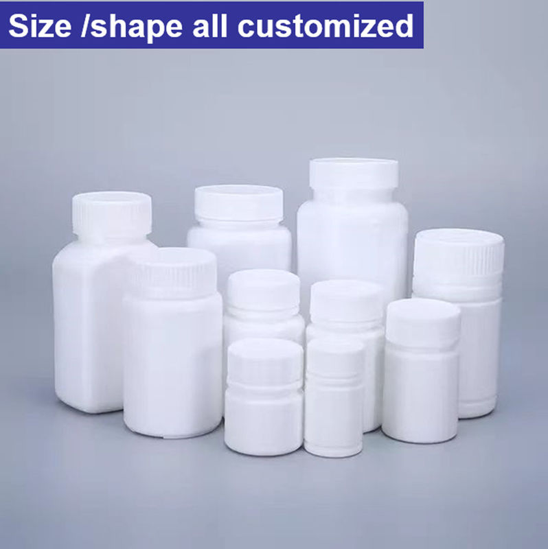 30ml 50ml 100ml trắng PE rỗng nhựa Vitamin Capsule Supplement Chăm sóc sức khỏe viên thuốc viên thuốc viên nang
