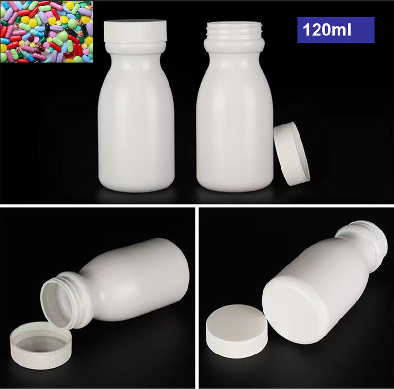 50ml 120ml 150ml Hỗn trắng HDPE thuốc chứa thuốc Vitamin viên nang thuốc lưu trữ thuốc nhựa chai HDPE M