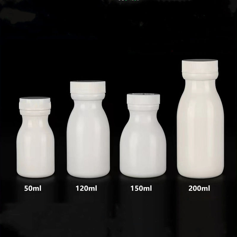50ml 120ml 150ml Hỗn trắng HDPE thuốc chứa thuốc Vitamin viên nang thuốc lưu trữ thuốc nhựa chai HDPE M