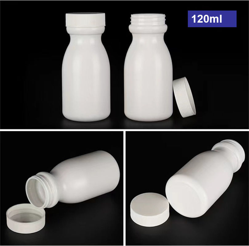 50ml 120ml 150ml Hỗn trắng HDPE thuốc chứa thuốc Vitamin viên nang thuốc lưu trữ thuốc nhựa chai HDPE M