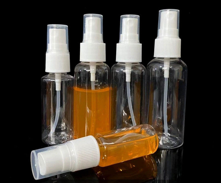 Nạp đầy trống trắng trong suốt giá rẻ trống trong suốt 1 oz 50ml 100ml 120ml mỹ phẩm PET nhựa ống xịt sương mù