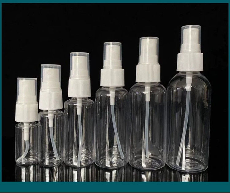 Nạp đầy trống trắng trong suốt giá rẻ trống trong suốt 1 oz 50ml 100ml 120ml mỹ phẩm PET nhựa ống xịt sương mù