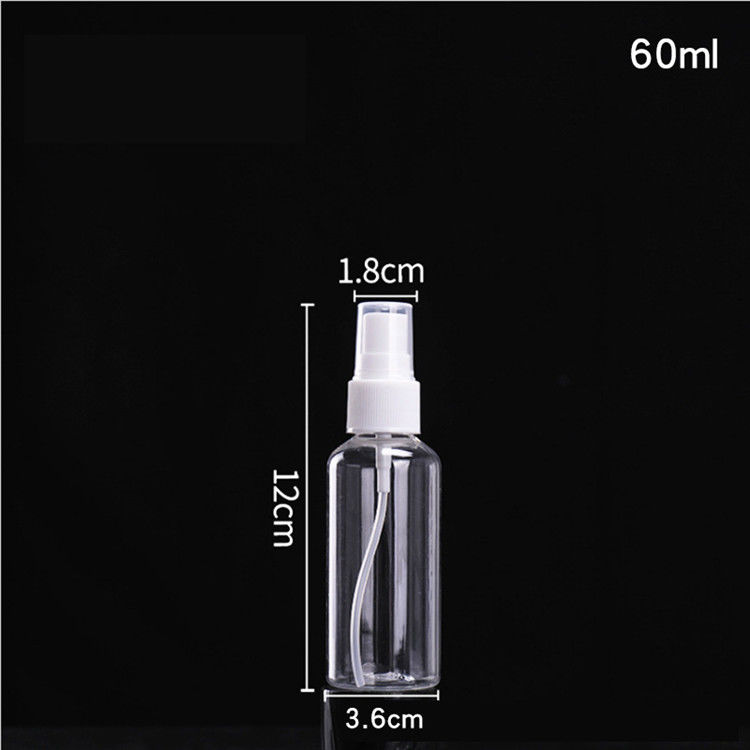 Nạp đầy trống trắng trong suốt giá rẻ trống trong suốt 1 oz 50ml 100ml 120ml mỹ phẩm PET nhựa ống xịt sương mù