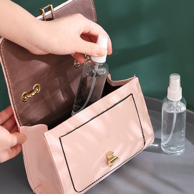 PET rỗng chai phun sương mù bằng nhựa rõ ràng rượu nước hoa có thể lấp đầy lại chai phun nhựa với bơm phun sương mù mịn