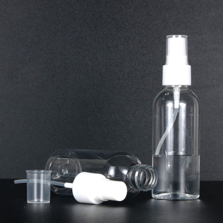 50ml 60ml 100ml PET nhựa phun sương mù mịn nước hoa khử trùng rượu nhựa mang theo bình mỹ phẩm với máy phun