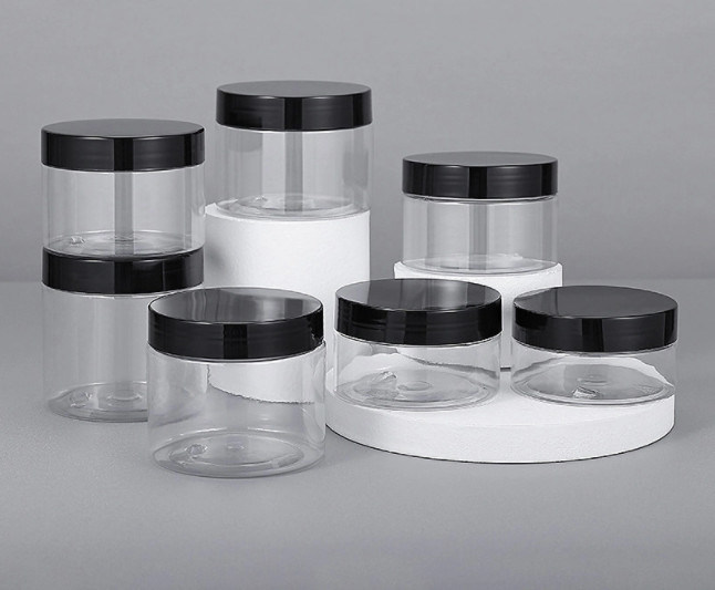 PET Plastic Honey Food Cream Cans Jars Household Clear Candy Biscuit Food Sealed Jars For Food Packaging